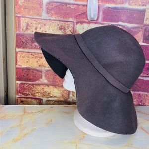 Tart Charcoal Gray Floppy Boho Wool Felt Hat